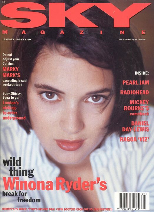 SKYMAG magazine side cover January 1994