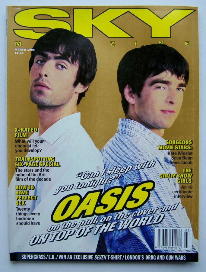 SKYMAG magazine side cover March 1996