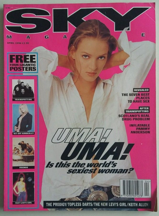 SKYMAG magazine side cover April 1996