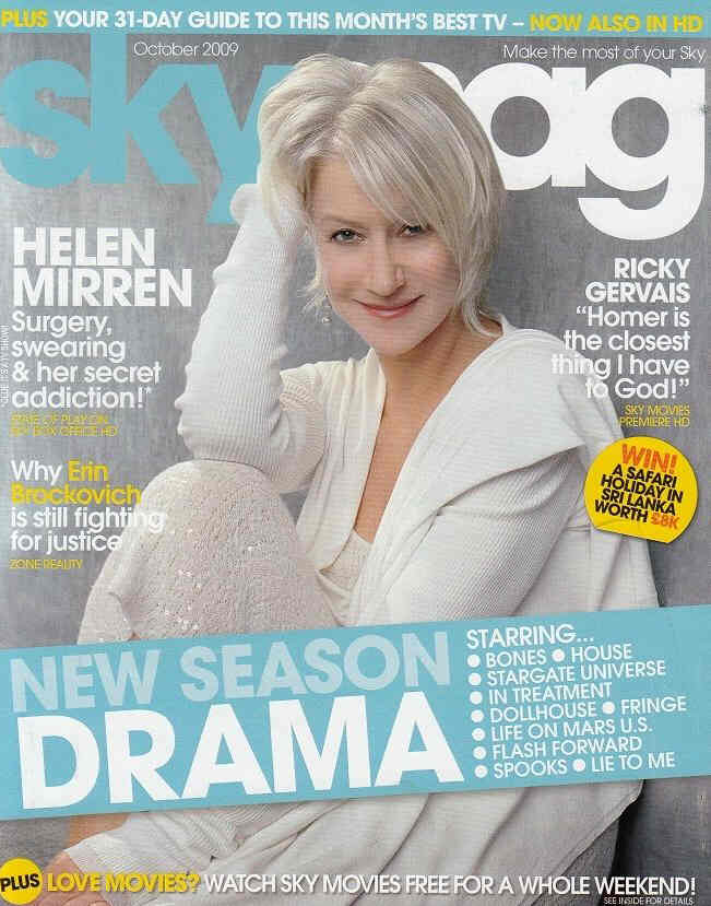 SKY THE MAGAZINE magazine cover October 2009