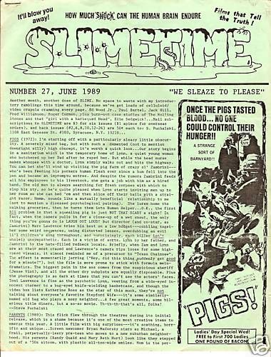 SLIMETIME magazine cover Issue 27 June 1989