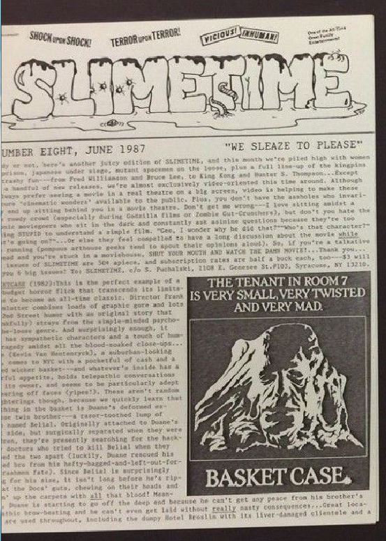 SLIMETIME magazine cover Issue 8  June 1987