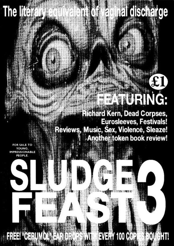 SLUDGEFEAST magazine cover Issue 3 Spring 1992