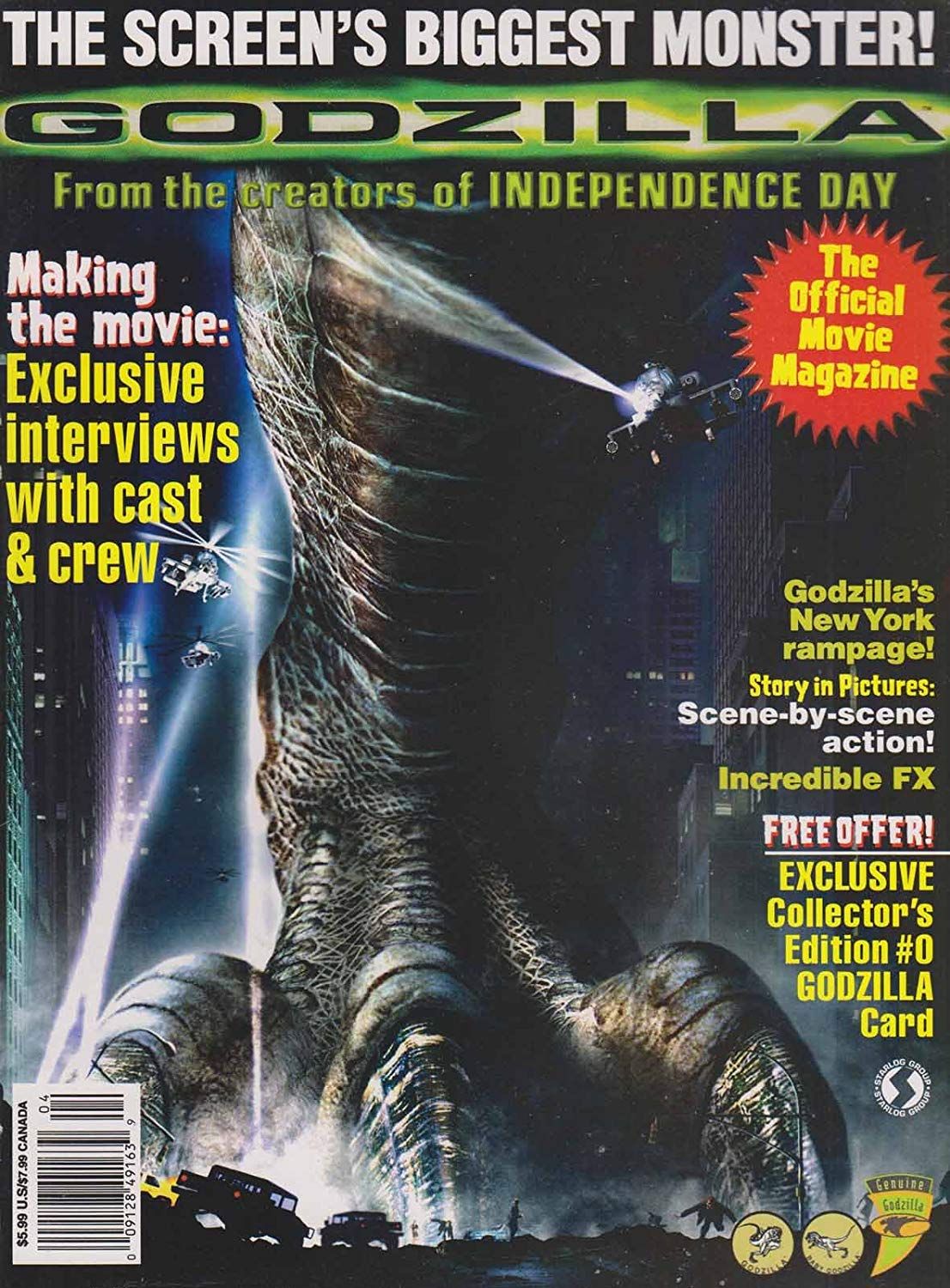 STARLOG MOVIE SERIES magazine side cover Issue 4   1998