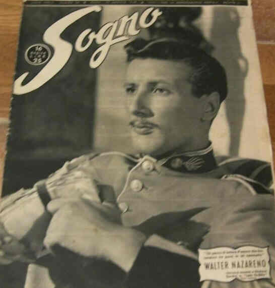 SOGNO magazine cover Issue 34 21 August 1949