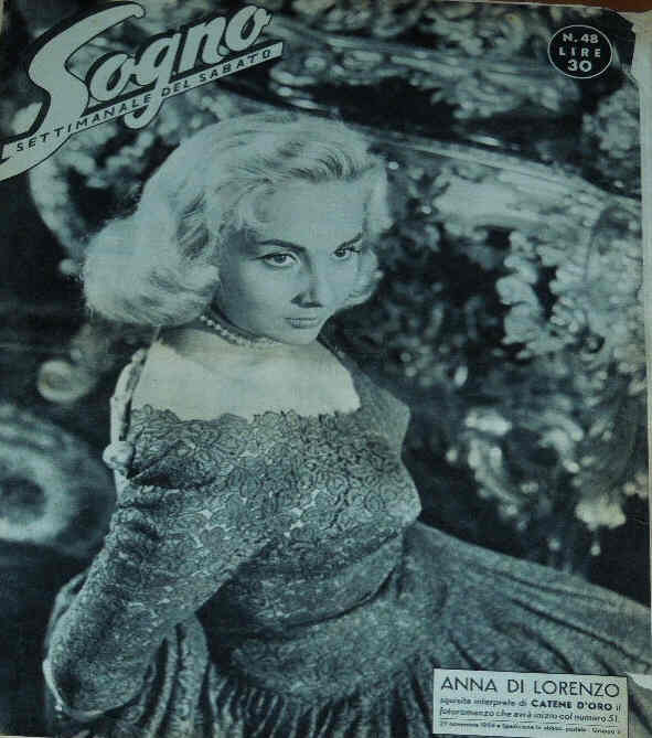 SOGNO magazine cover Issue 48 29 November 1956