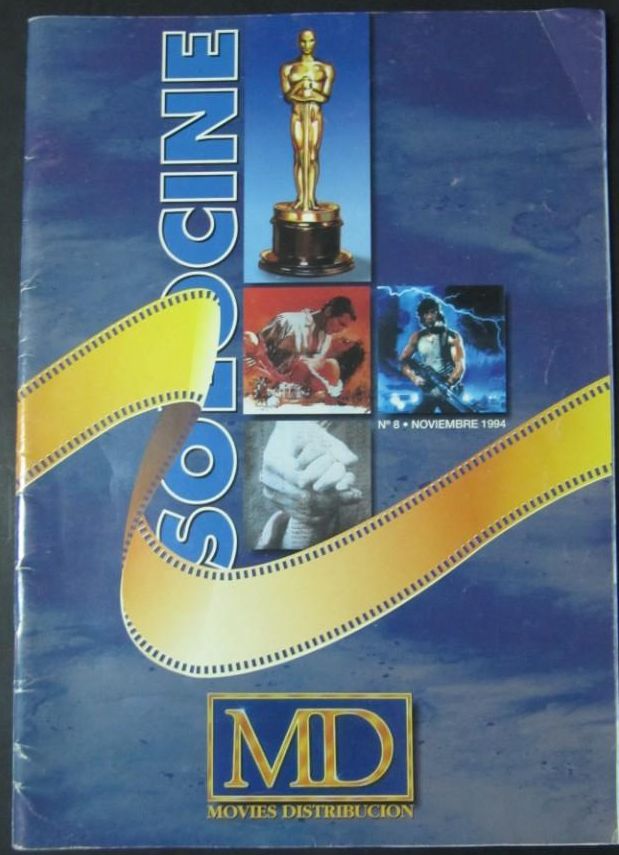 SOLO CINE magazine cover Issue 8  November 1994