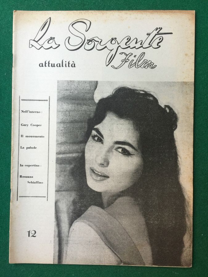 SORGENTE FILM | LA magazine side cover Issue 12  1950
