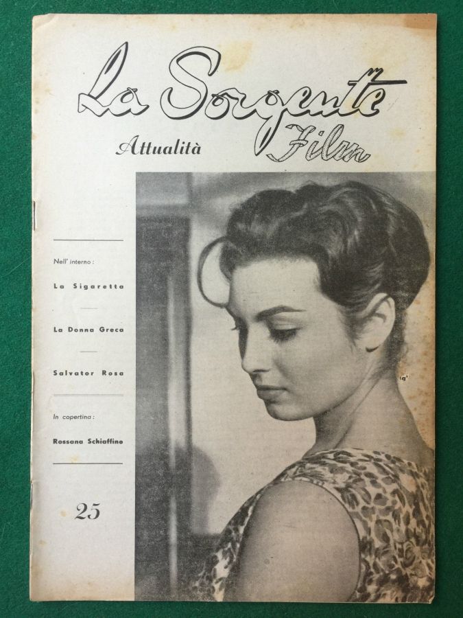 SORGENTE FILM | LA magazine side cover Issue 25  1950