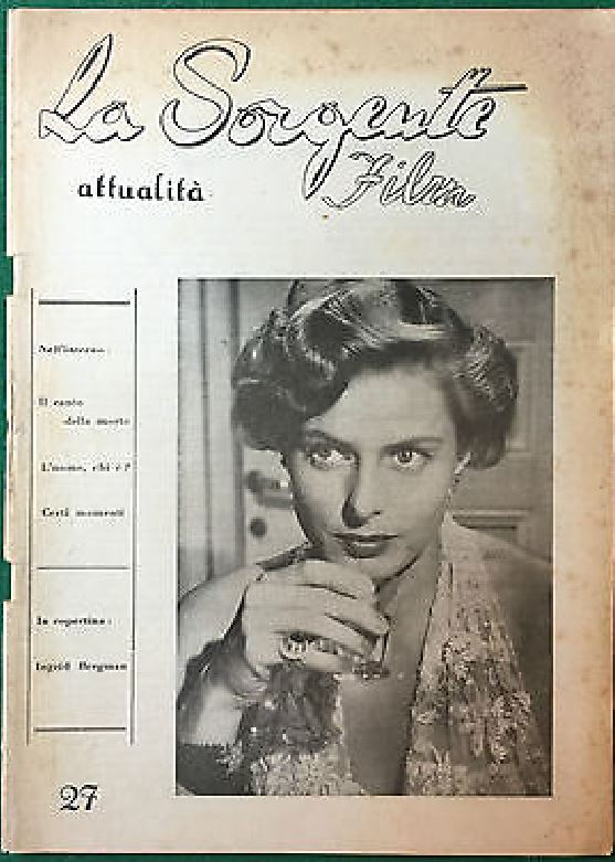 SORGENTE FILM | LA magazine side cover Issue 27  1950