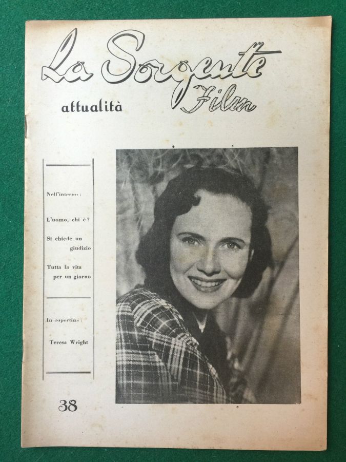 SORGENTE FILM | LA magazine side cover Issue 38  1950