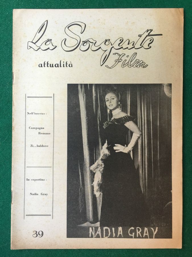SORGENTE FILM | LA magazine side cover Issue 39  1950