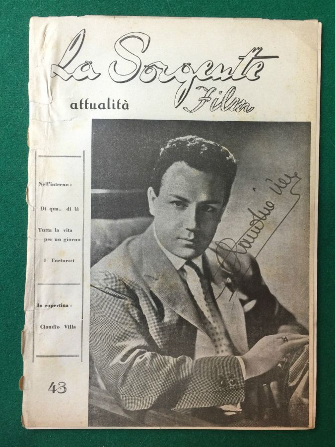 SORGENTE FILM | LA magazine side cover Issue 43  1950