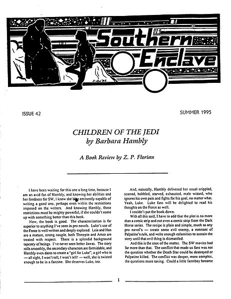 SOUTHERN ENCLAVE magazine side cover Issue 42 Summer 1995