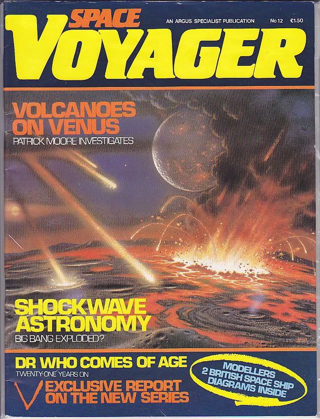 SPACE VOYAGER magazine side cover Issue 12 December 1984