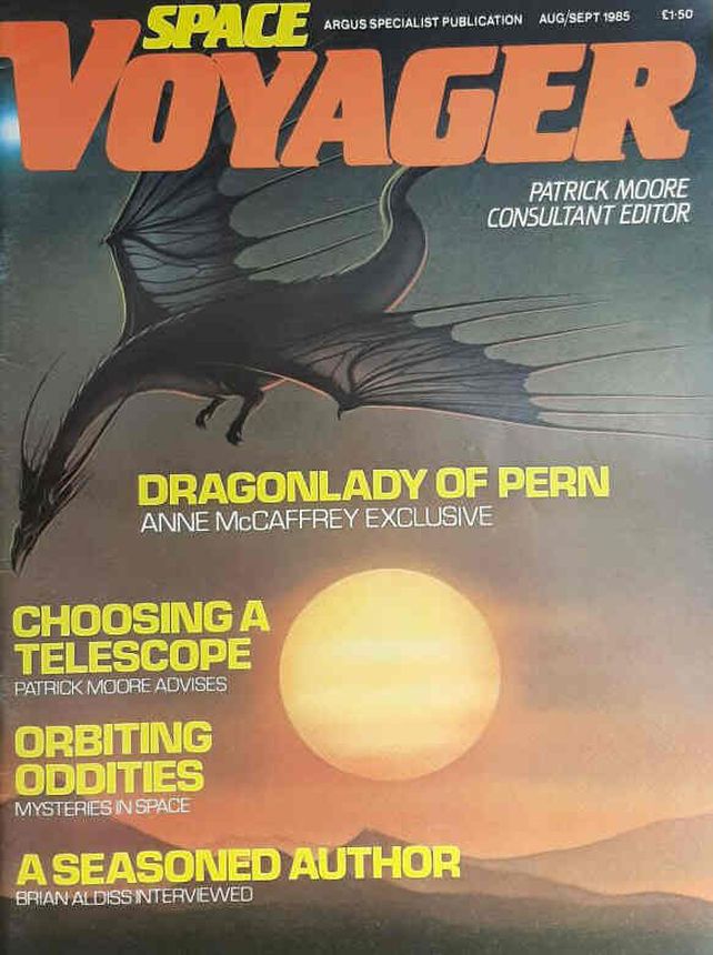 SPACE VOYAGER magazine side cover Issue 16 August/September 1985