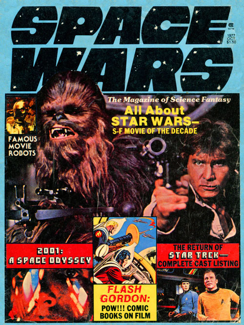 SPACE WARS magazine cover Issue 1 Vol 1 # 1 - October 1977