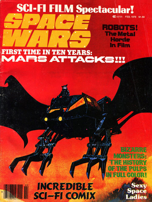SPACE WARS magazine cover Issue 3 Vol 2 # 1 - February 1978