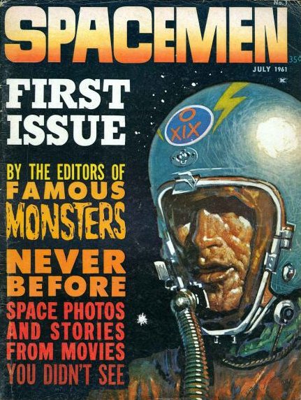 SPACEMEN magazine cover Issue 1 July 1961