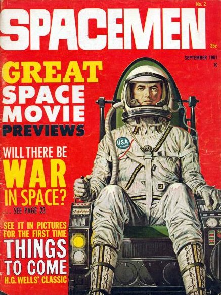 SPACEMEN magazine cover Issue 2 September 1961