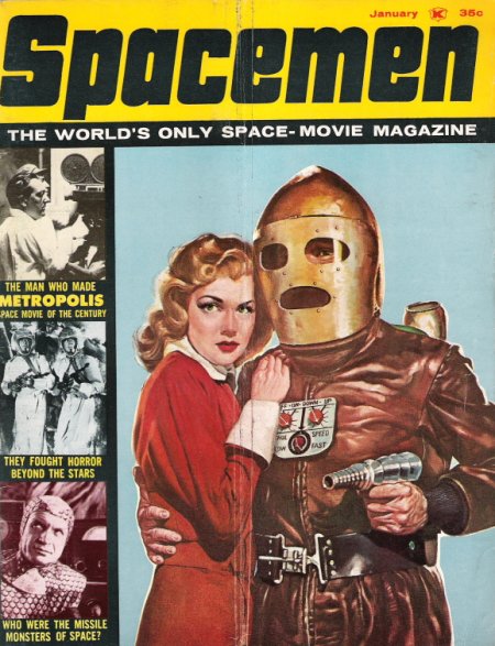 SPACEMEN magazine cover Issue 6 January 1963