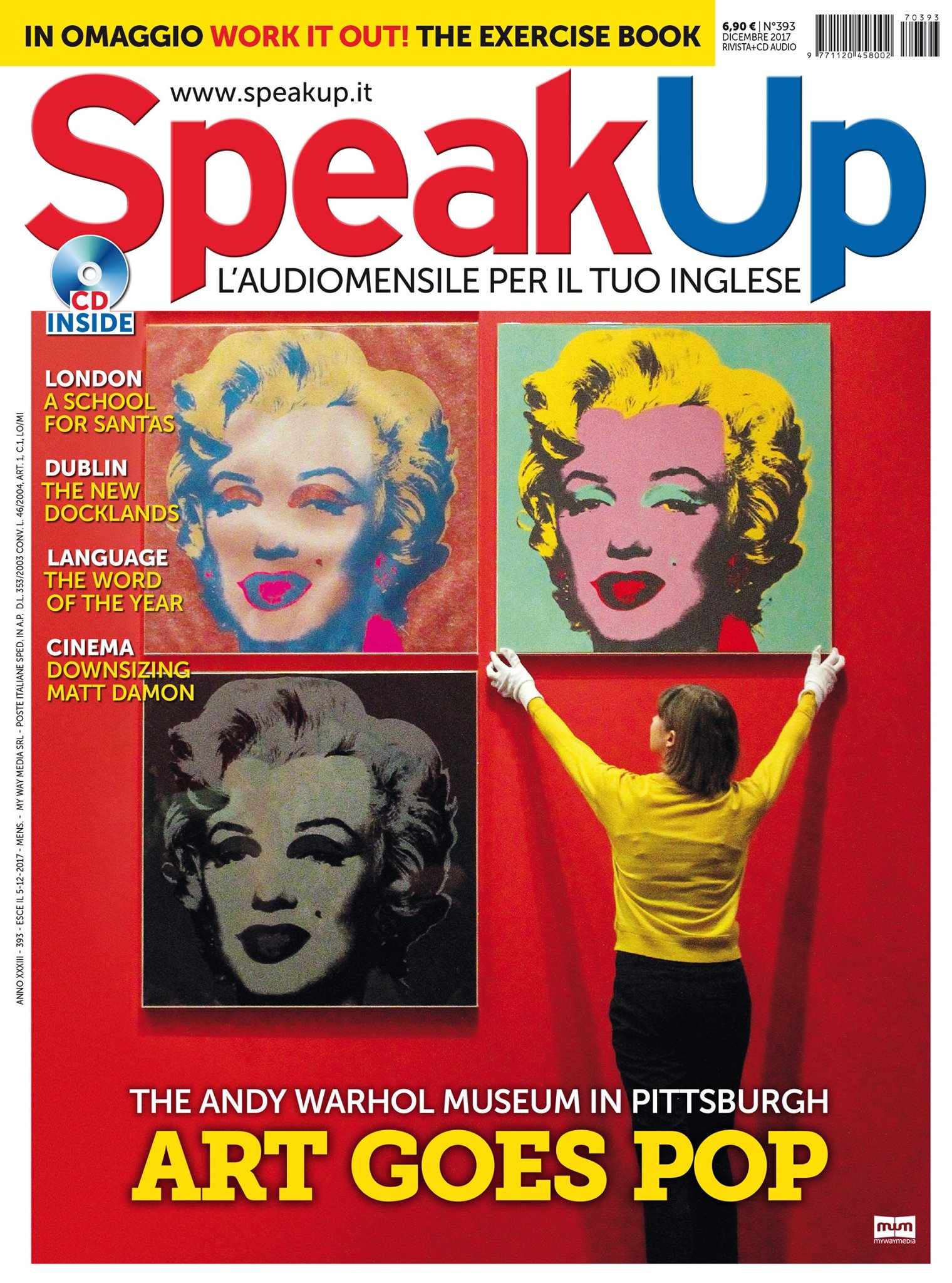 SPEAK UP magazine side cover  December 2017
