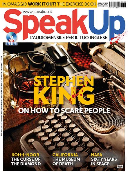SPEAK UP magazine cover  October 2018