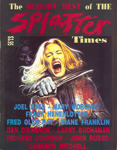 SPLATTER TIMES magazine side cover Issue 9 THE BLOODY BEST OF SPLATTER TIMES 1994