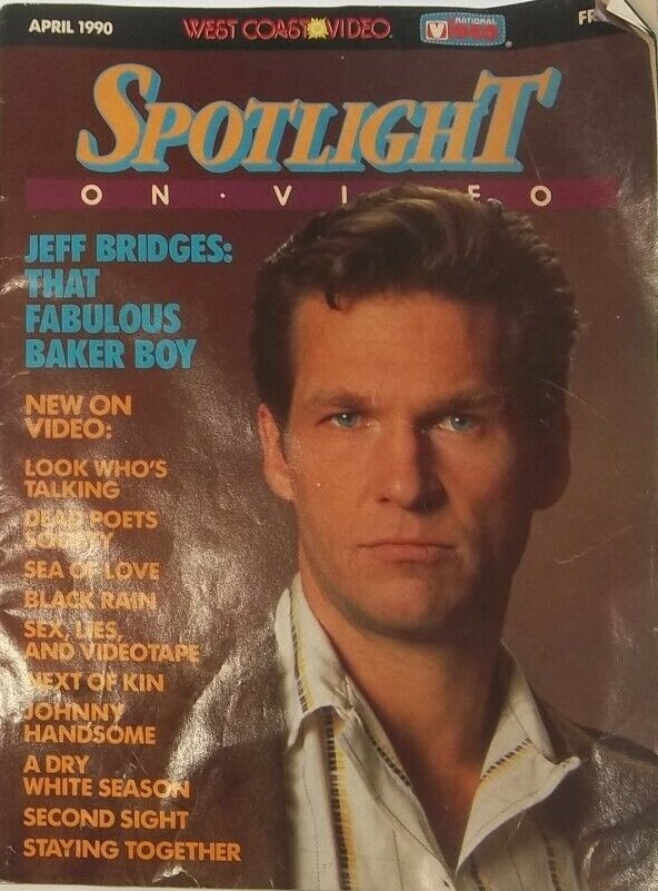 SPOTLIGHT (WEST COAST VIDEO) magazine cover  April 1990