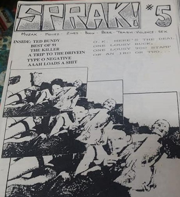 SPRAK magazine side cover Issue 5   