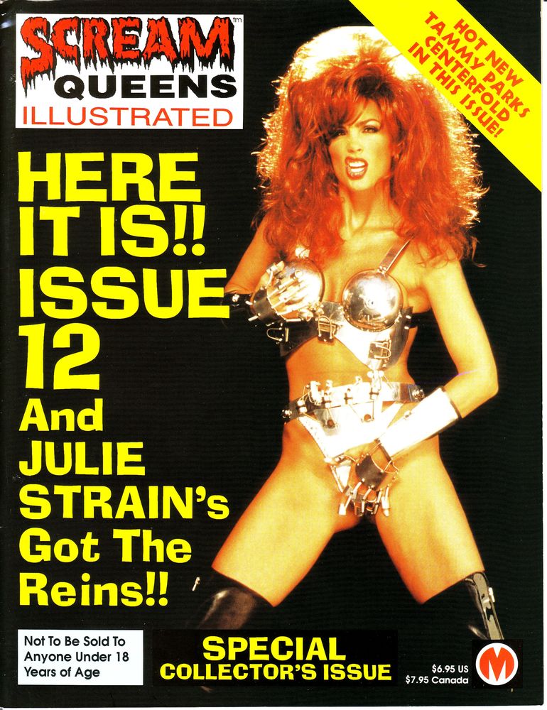 SCREAM QUEENS ILLUSTRATED magazine side cover Issue 12  1997