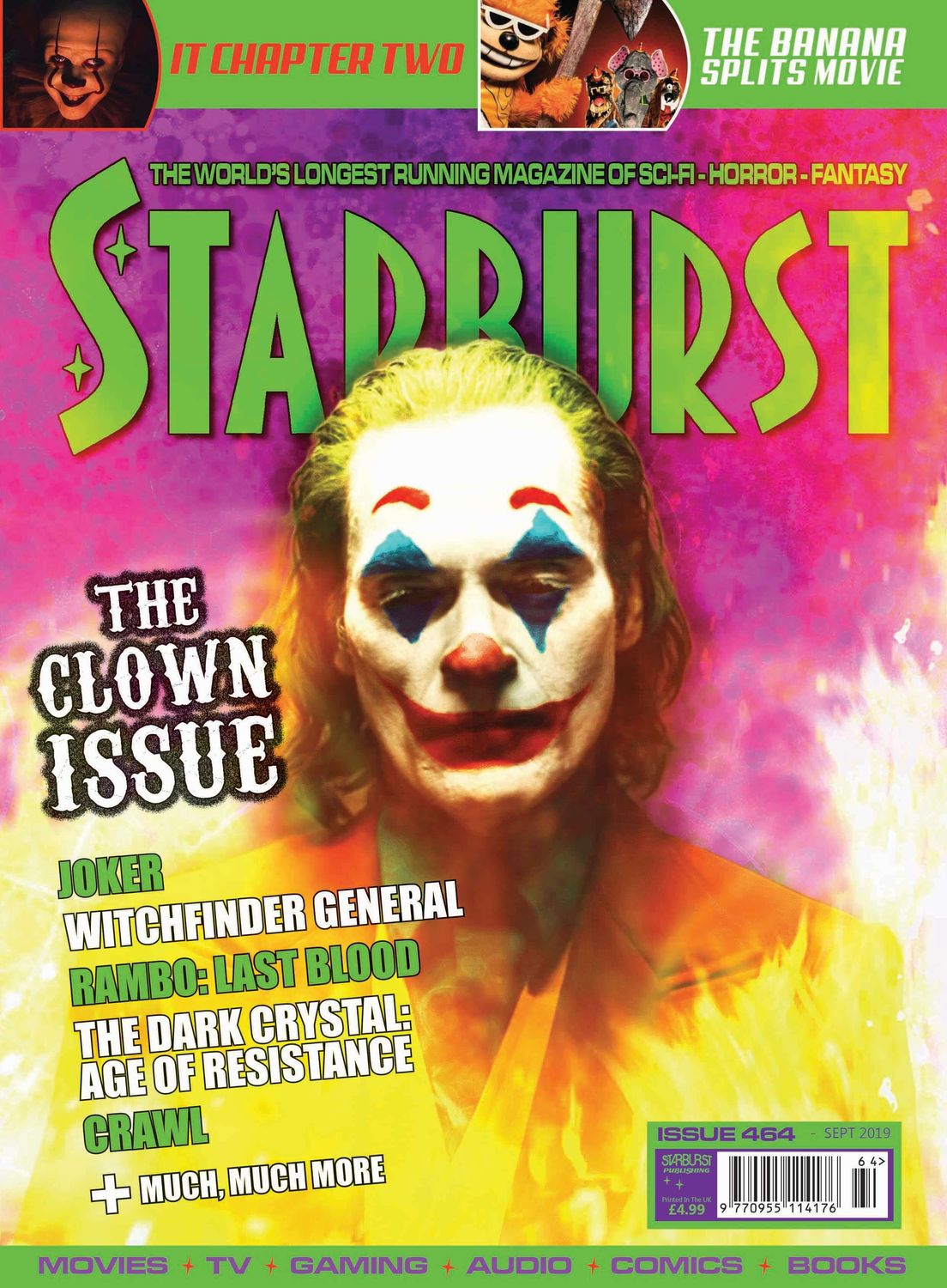 STARBURST magazine cover Issue 464  September 2019