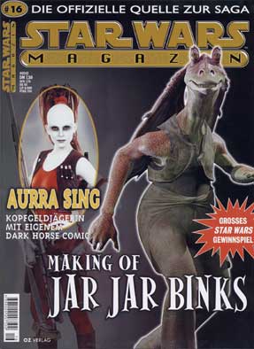 STAR WARS (DE) magazine side cover Issue 16 January/February/March 2000