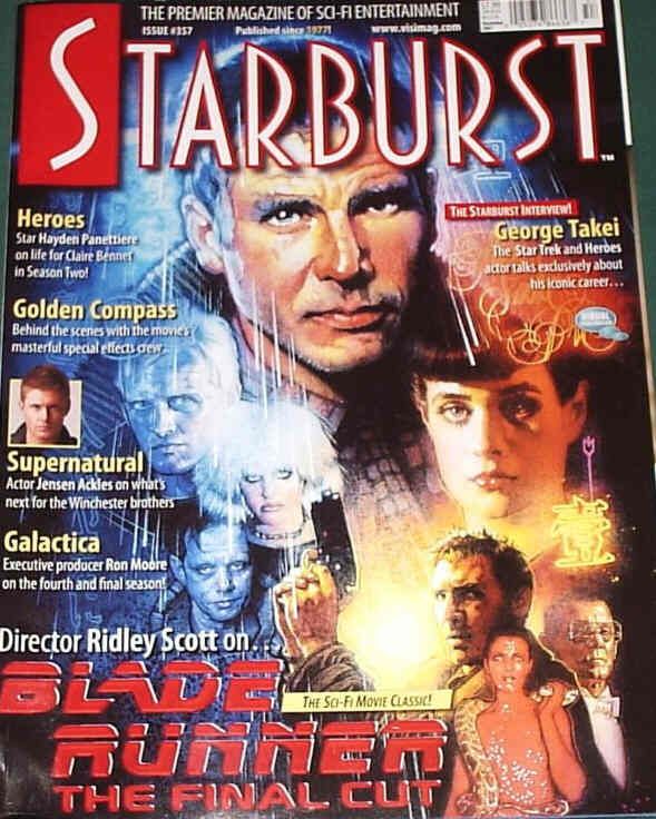 STARBURST magazine cover Issue 357 December 2007
