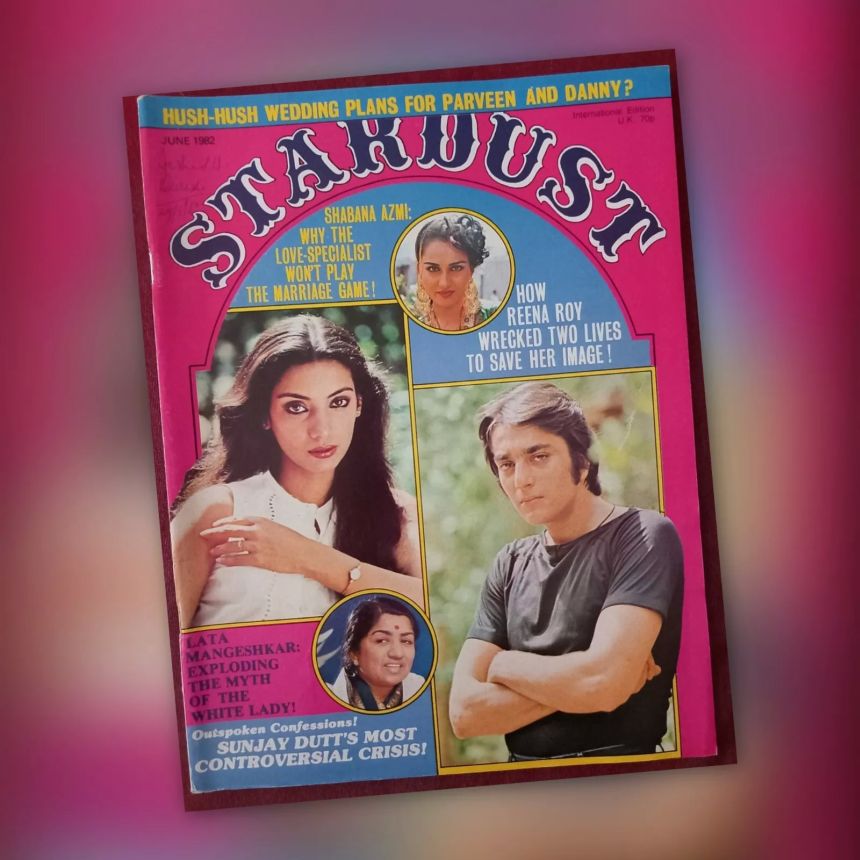 STARDUST magazine side cover  June 1982