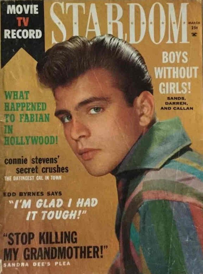 STARDOM magazine side cover March 1960