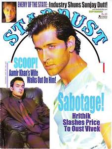 STARDUST magazine side cover September 2002