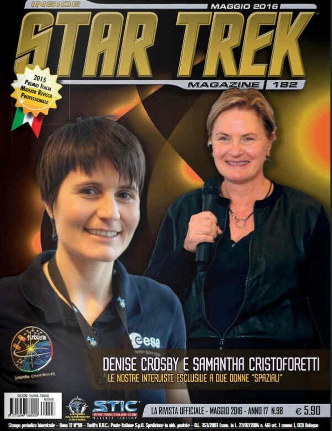 INSIDE STAR TREK magazine side cover Issue 182  May 2016