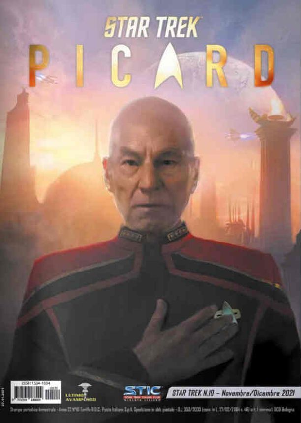 INSIDE STAR TREK magazine side cover Issue 209  November/December 2021
