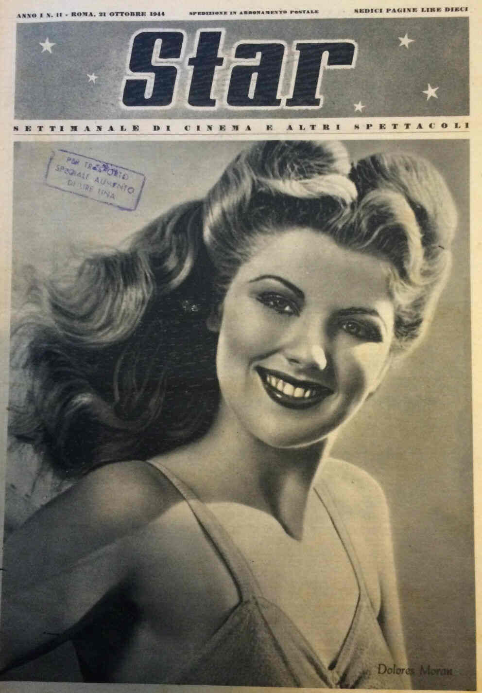 STAR (It 40s) magazine side cover Issue 11 21 October 1944