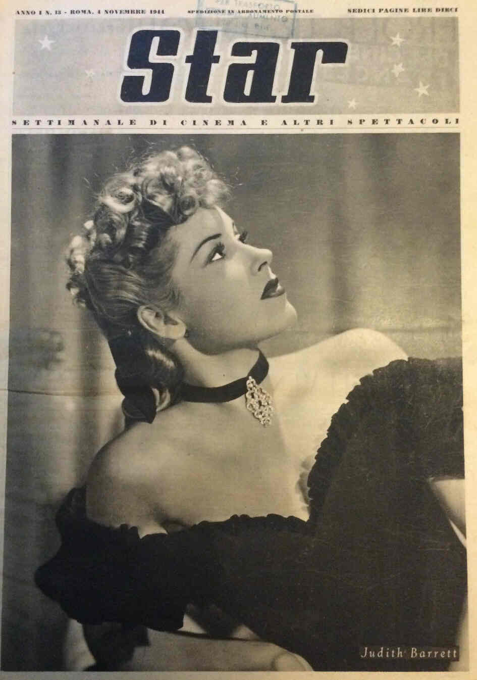 STAR (It 40s) magazine side cover Issue 13 4 November 1944