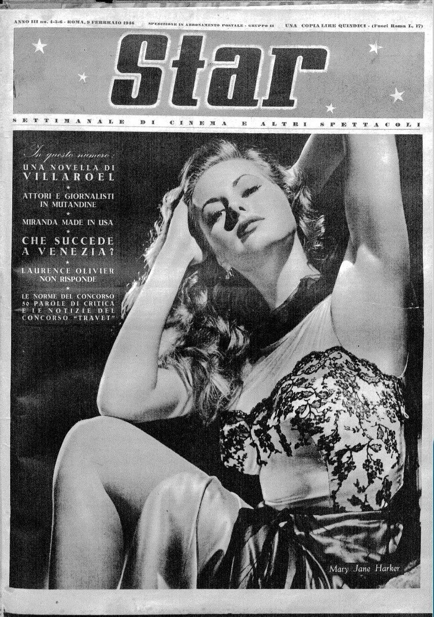 STAR (It 40s) magazine side cover Issue 4-5-6 9 February 1946