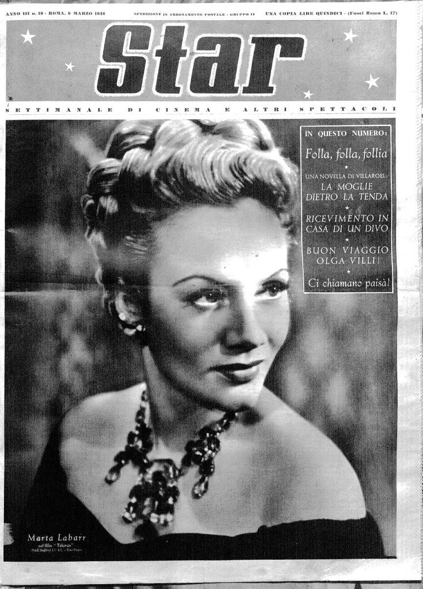 STAR (It 40s) magazine side cover Issue 10 9 March 1946