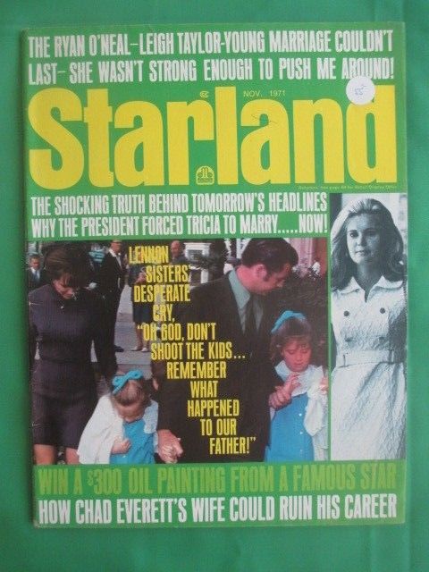 STARLAND (USA) magazine side cover  Vol 1 # 7 November 1971