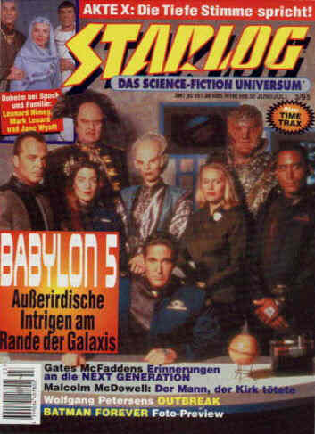 STARLOG (De) magazine side cover Issue 3  1995