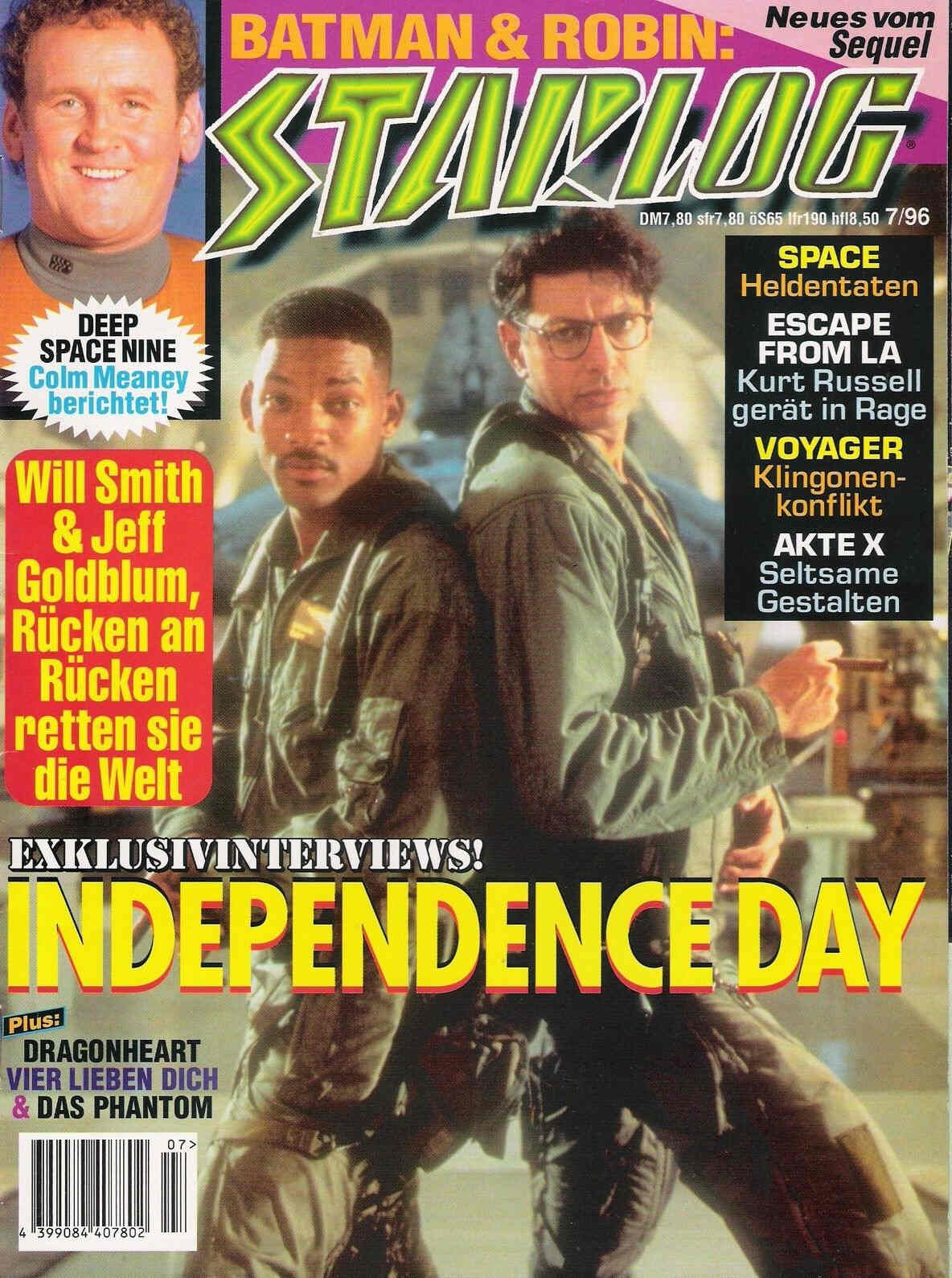 STARLOG (De) magazine side cover Issue 7  1996