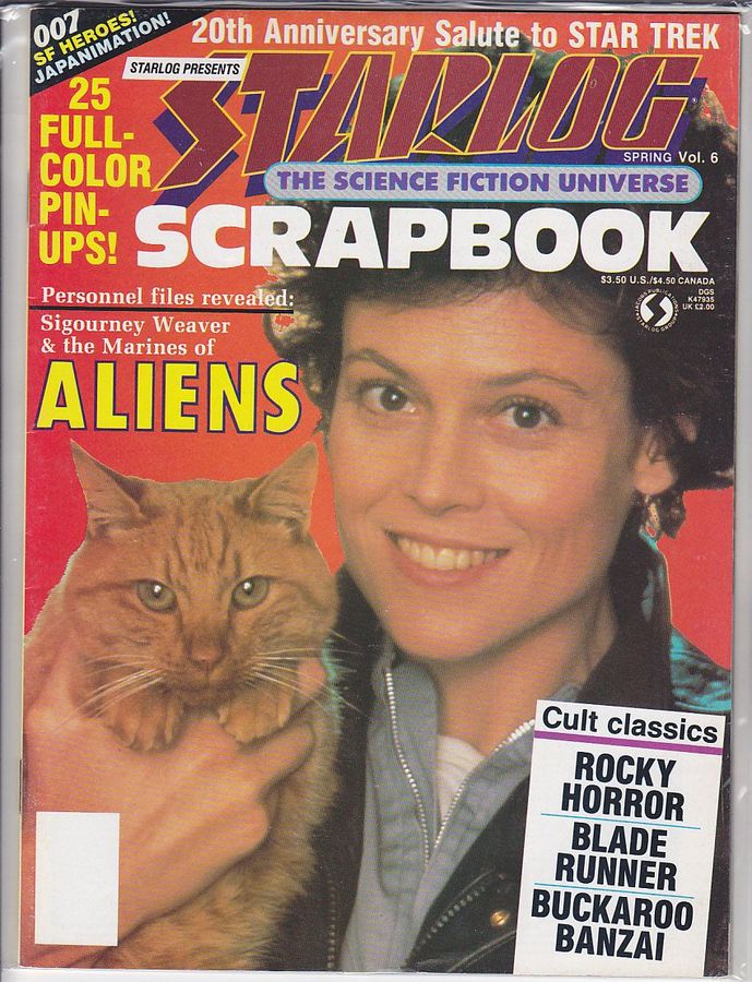 STARLOG SCRAPBOOK magazine cover Issue 6  1987