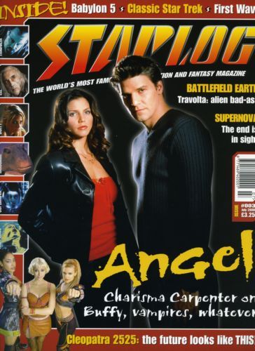 STARLOG (UK) magazine side cover Issue 3 July 2000