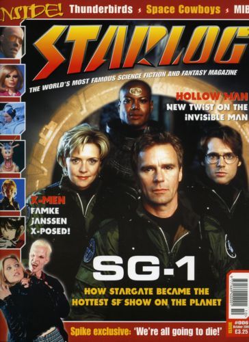 STARLOG (UK) magazine side cover Issue 6 October 2000