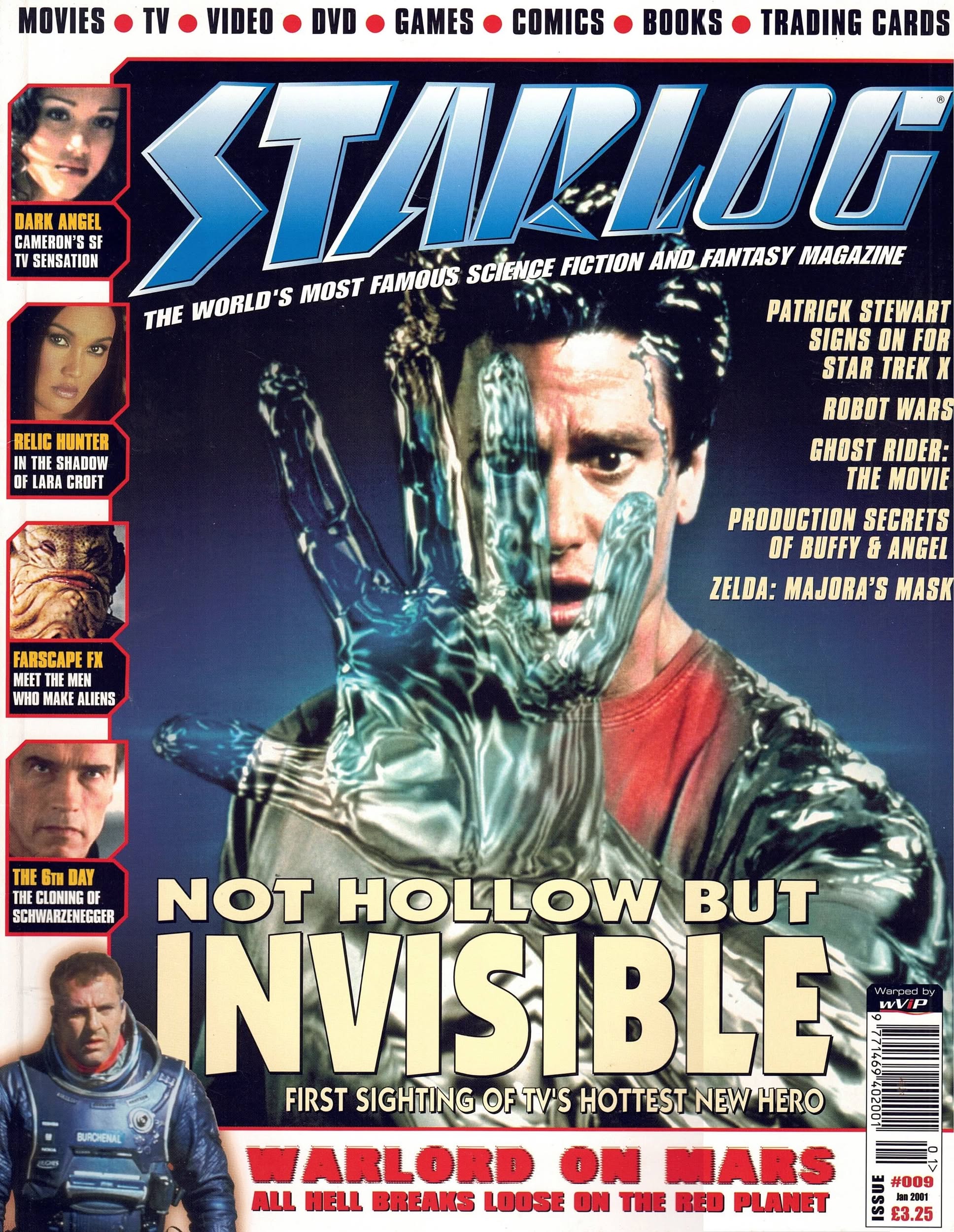 STARLOG (UK) magazine side cover Issue 9  